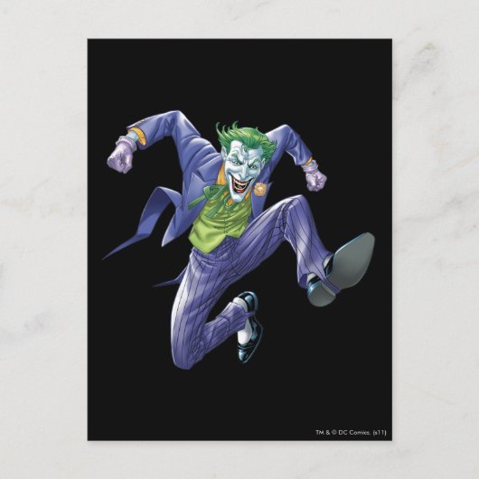 De joker springt briefkaart (Voorkant)