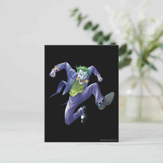 De joker springt briefkaart (Staand voorkant)