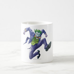 De joker springt koffiemok
