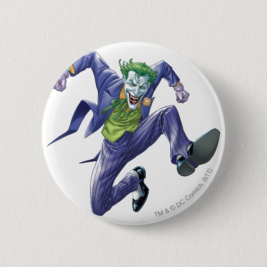 De joker springt ronde button 5,7 cm (Voorkant)