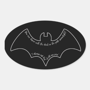 De Joker uit Batman (1989) Ovale Sticker