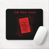 De joker van de wildcard rood muismat (Met muis)
