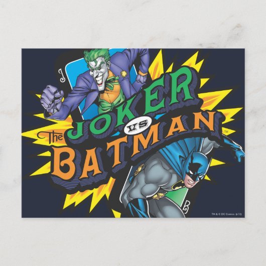 De Joker Vs Batman Briefkaart (Voorkant)