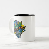 De Joker Vs Batman Tweekleurige Koffiemok (Voorkant links)