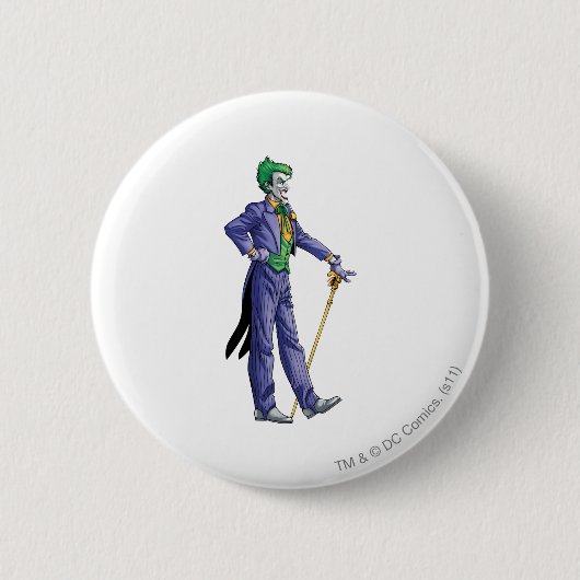 De joker ziet er goed uit ronde button 5,7 cm (Voorkant)