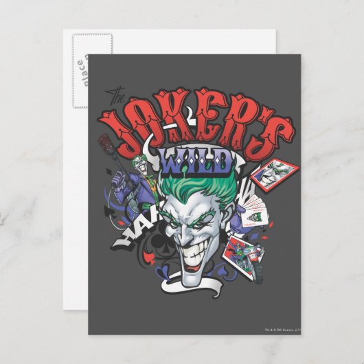De joker's Wild Briefkaart (Voorkant / Achterkant)