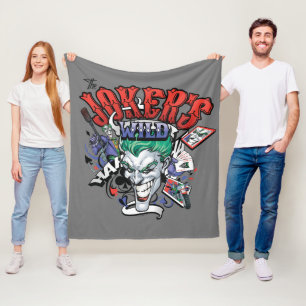 De joker's Wild Fleece Deken