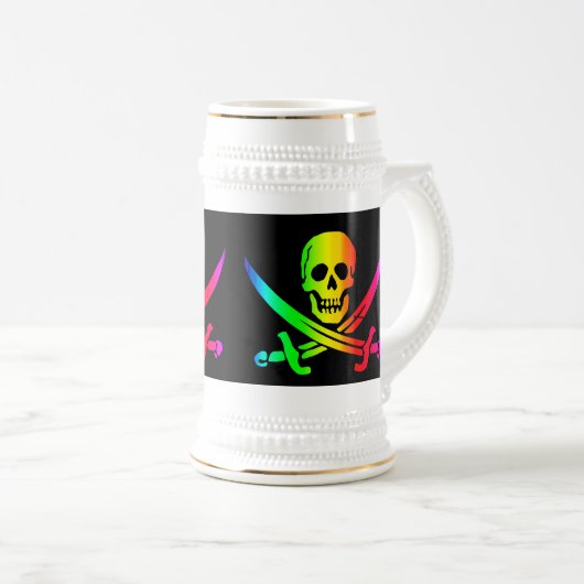 De Jolly RastafarI Beer Stein Bierpul (Voorkant rechts)