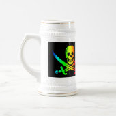 De Jolly RastafarI Beer Stein Bierpul (Links)