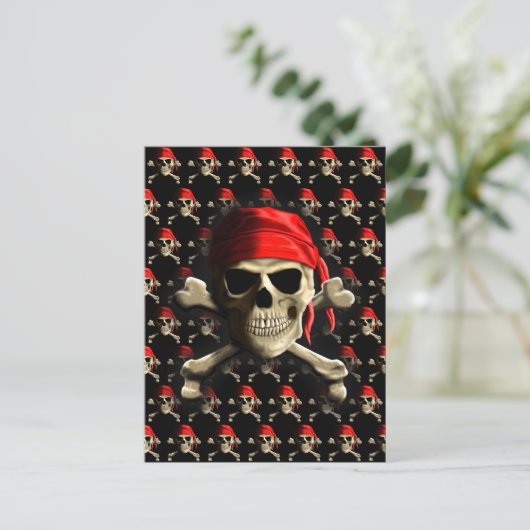 De Jolly Roger Briefkaart (Staand voorkant)