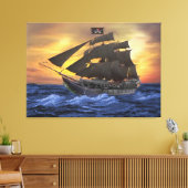 DE JOLLY ROGER CANVAS AFDRUK (Insitu (Woonkamer))