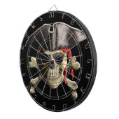 De Jolly Roger Pirate Skull Dartbord (Voorkant Rechts)