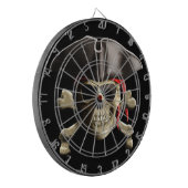 De Jolly Roger Pirate Skull Dartbord (Voorkant Links)