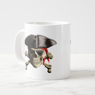 De Jolly Roger Pirate Skull Grote Koffiekop