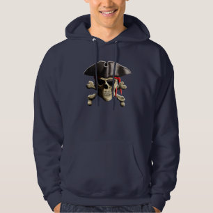 De Jolly Roger Pirate Skull Hoodie