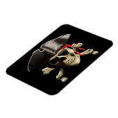 De Jolly Roger Pirate Skull Magneet (Linkerzijde)