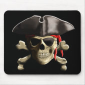 De Jolly Roger Pirate Skull Muismat (Voorkant)