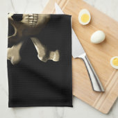 De Jolly Roger Pirate Skull Theedoek (Quarter Fold)