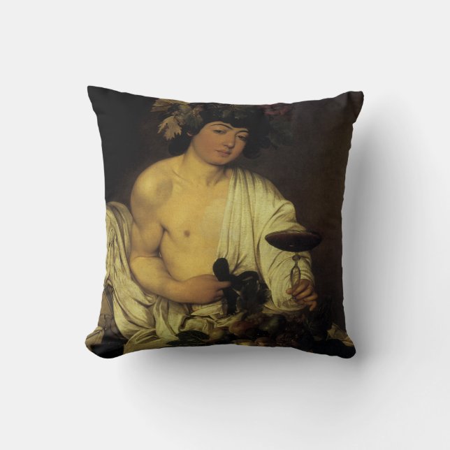 De jonge Bacchus Kussen (Voorkant)