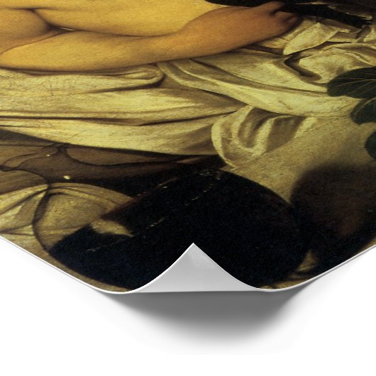 De jonge Bacchus Poster (Hoek)