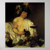 De jonge Bacchus Poster (Voorkant)