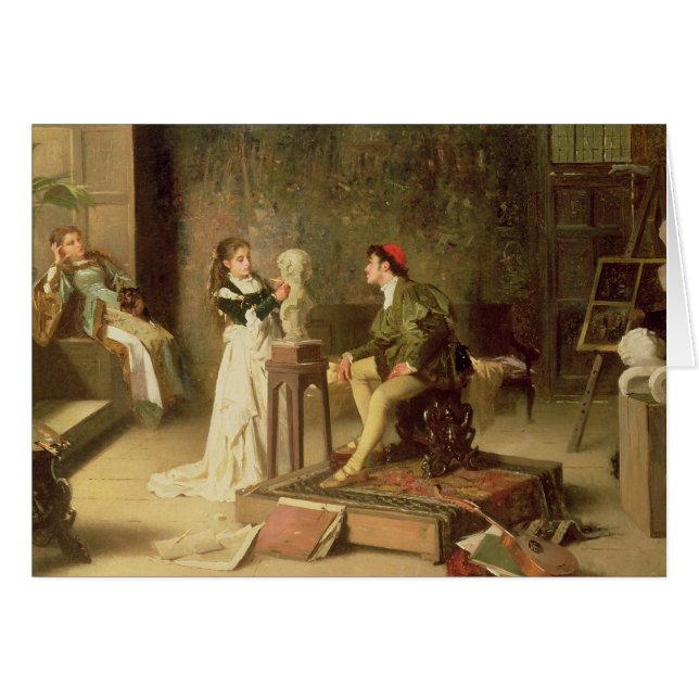 De Jonge Beeldhouwster (olieverf op doek) (Voorkant Horizontaal)