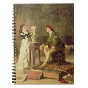 De Jonge Beeldhouwster (olieverf op doek) Notitieboek