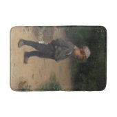 De jonge bioloog met een kikker (door Paul Peel) Badmat (Voorkant)