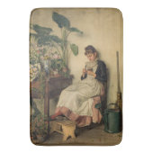 De jonge bloemist (Carl Zewy) Badmat (Voorkant Verticaal)