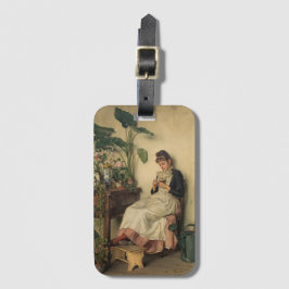 De jonge bloemist (Carl Zewy) Bagagelabel