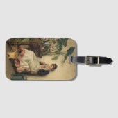 De jonge bloemist (Carl Zewy) Bagagelabel (Voorkant (horizontaal))