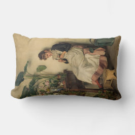 De jonge bloemist (Carl Zewy) Kussen