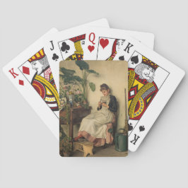 De jonge bloemist (Carl Zewy) Pokerkaarten