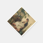 De jonge bloemist (Carl Zewy) Servet (Hoek)