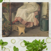 De jonge bloemist (Carl Zewy) Theedoek (Gevouwen)