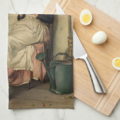 De jonge bloemist (Carl Zewy) Theedoek (Quarter Fold)