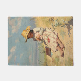 De jonge botanicus (door Paul Peel) Deurmat