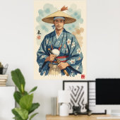 De jonge Bushi Poster (Thuiskantoor)