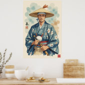 De jonge Bushi Poster (Keuken)
