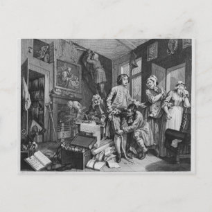 De jonge erfgenaam heeft het recht briefkaart