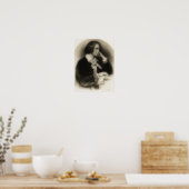 de jonge Franz Liszt-portret Poster (Keuken)