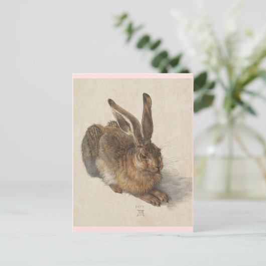 De jonge haas briefkaart (Staand voorkant)