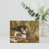 De jonge kunstenaar | Henriëtte Ronner-Knip Briefkaart (Staand voorkant)