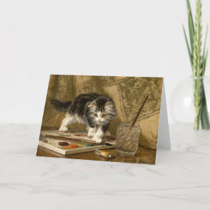 De jonge kunstenaar   Henriëtte Ronner-Knip Kaart