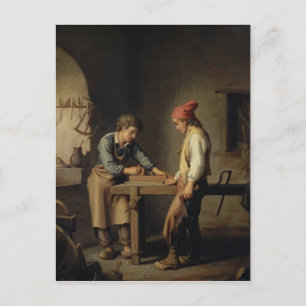 De jonge leerling, vóór 1903 briefkaart