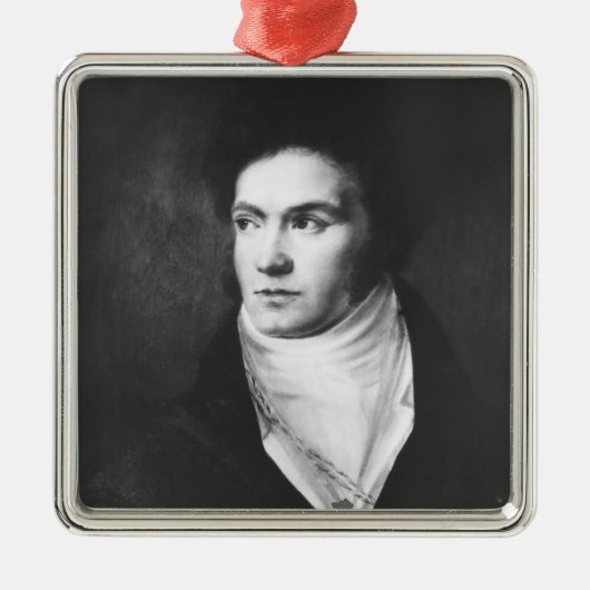 De jonge Ludwig van Beethoven 1806 Metalen Ornament (Voorkant)