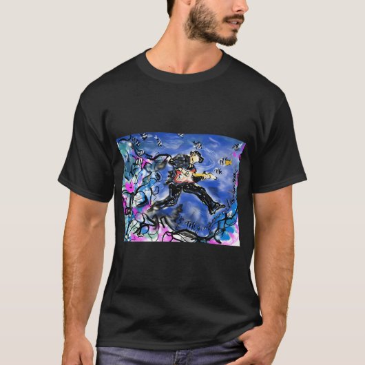De jonge man en de diepe zee t-shirt (Voorkant)