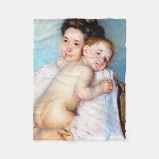 De jonge moeder, Cassatt Fleece Deken (Voorkant)