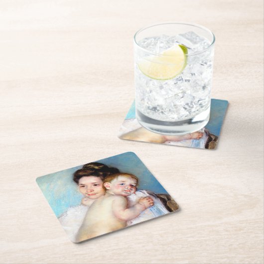 De jonge moeder, Cassatt Kartonnen Onderzetters (Insitu)