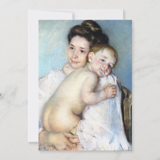 De jonge moeder | Mary Cassatt (Voorkant)